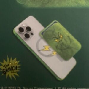 Plush Magnetic Wallet Phone Card Holder - Green